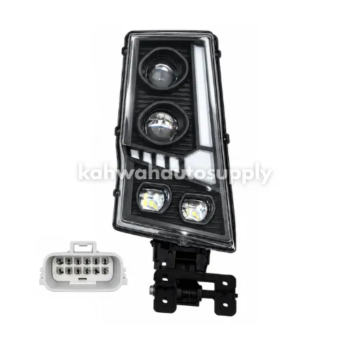 [VV 20360898 LED-002(SQUARE)] VOLVO FM12 V2 LED Head Lamp with Glass (LH) (Square Socket) (20360898 LED-002(Square))