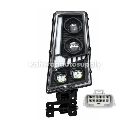 [VV 20360899 LED-002(SQUARE)] VOLVO FM12 V2 LED Head Lamp with Glass (RH) (Square Socket) (20360899 LED-002(Square))