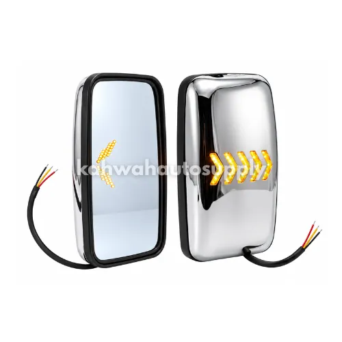 [IZ SL-749CR/LED] ISUZU NPR NLR PRO Side Mirror Chrome With LED Light (Big) (SL-749CR/LED)