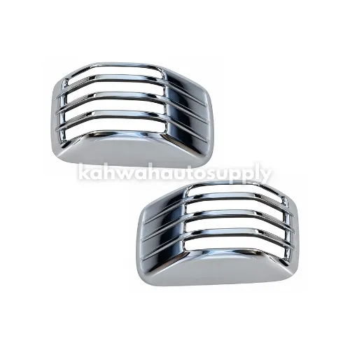 [IZ IZ01-015-00CR] ISUZU NPR PRO NLR PRO Door Side Lamp Cover Set (Short Type) (LH & RH) (Chrome) (IZ01-015-00CR)